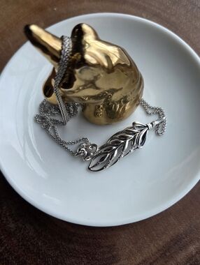 Pandora Sterling Silver Floating Grains 28in. Necklace with Clear Zirconia